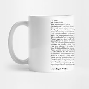 Laura Ingalls Wilder Quotes Mug